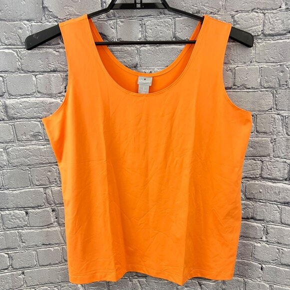 Chico's Tops - Chico's Microfiber Contemporary Tank Top Size 3 XL Seville Orange   NEW